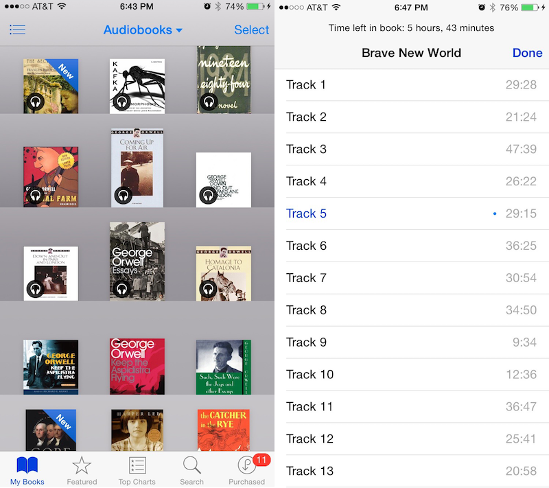 Apple、｢iOS 8.4 beta｣でオーディオブックの再生機能を｢ミュージック｣アプリから｢iBooks｣に移動