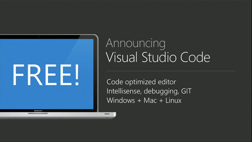 Microsoft、MacやLinuxにもネイティブ対応したコードエディタ｢Visual Studio Code｣を発表