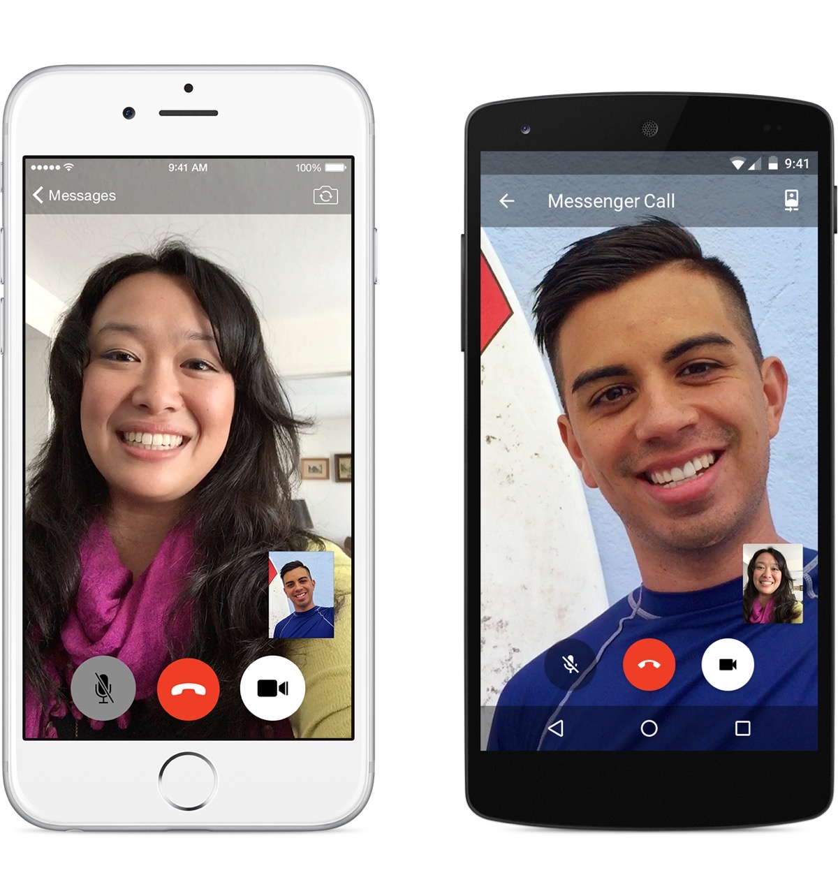 Facebook、｢Messenger｣アプリにビデオ通話機能を追加