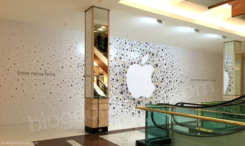 ブラジル・サンパウロにまもなくオープンする新しい｢Apple Store｣の現況写真