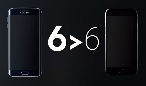 Samsung、｢iPhone 6｣を揶揄する内容の｢Galaxy S6 Edge｣の新しいTVCM｢6＞6｣シリーズを公開