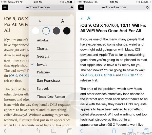 スクリーンショットで見る｢iOS 9 beta｣と｢iOS 8.3｣の違い