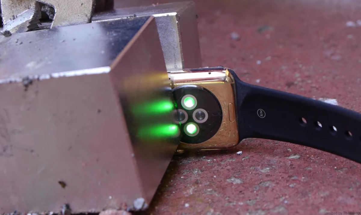 【動画】約138万円もする｢Apple Watch｣の18Kゴールドモデルをネオジム磁石で破壊する実験映像