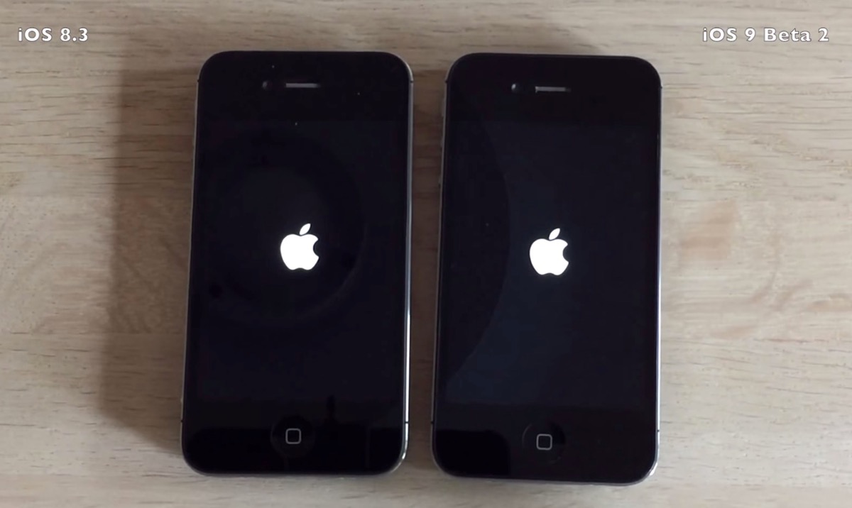 【動画】｢iPhone 4S｣での｢iOS 9 beta 2｣と｢iOS 8.3｣の動作速度比較テスト