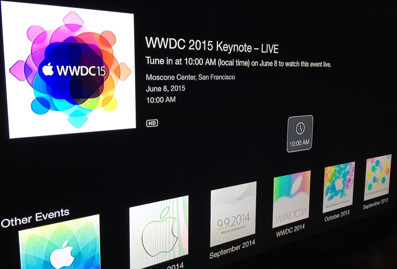 Apple、｢WWDC 2015｣の基調講演のライブ中継を実施へ