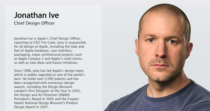 Appleのジョナサン・アイブ氏、｢最高デザイン責任者｣に正式に就任