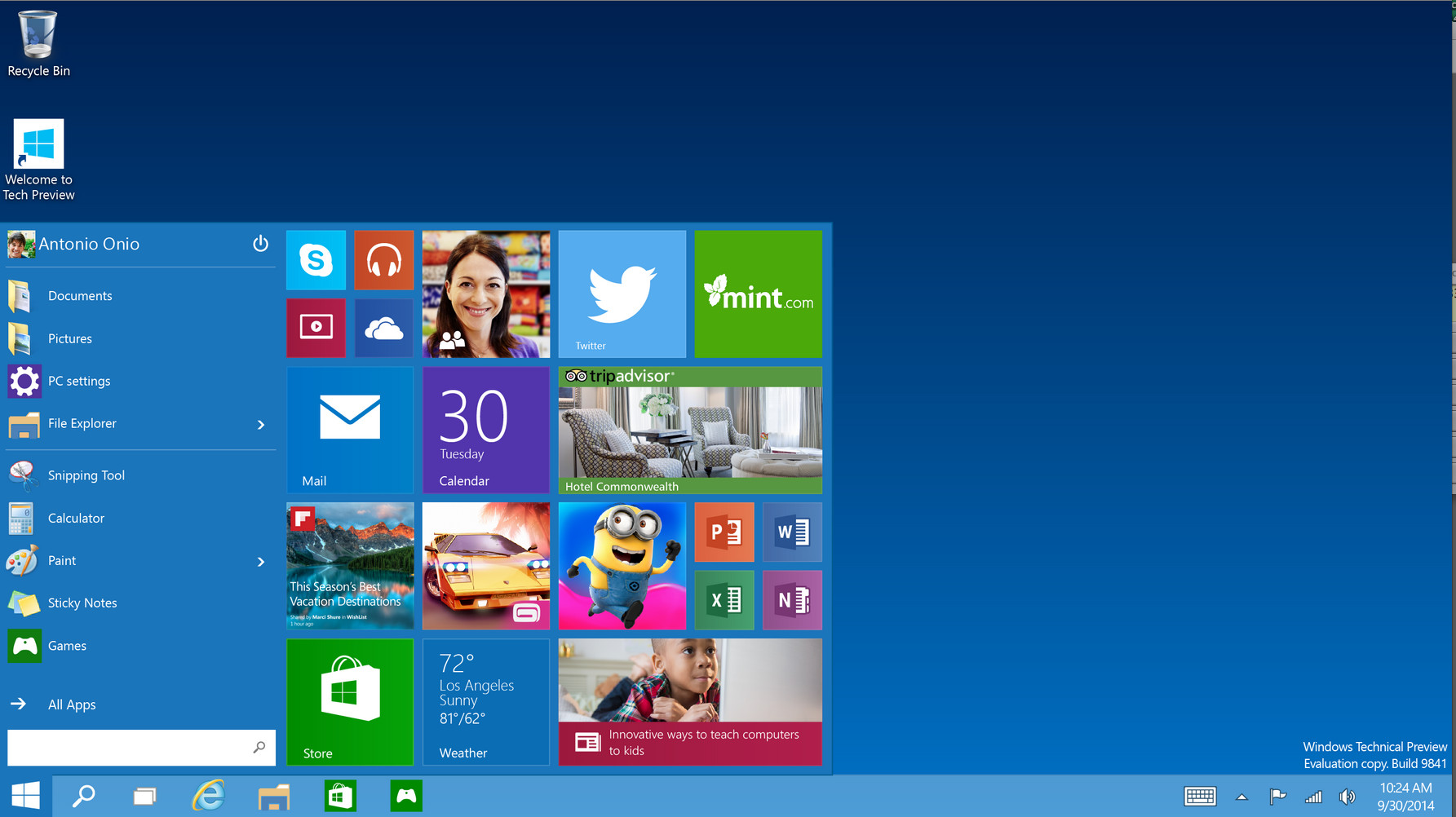 ｢Windows 8.1 RT Update 3｣ではスタートメニューが利用可能に??