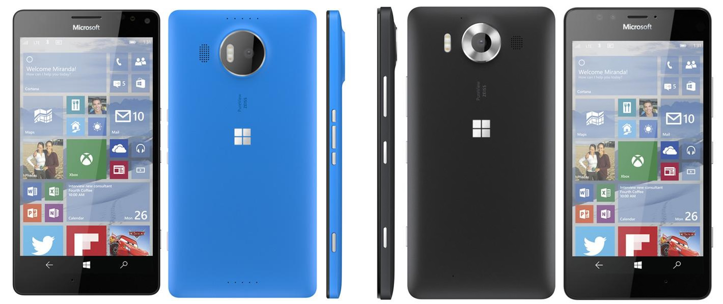 ｢Lumia 950/950 XL｣の大きさを各種スマホと比較した画像