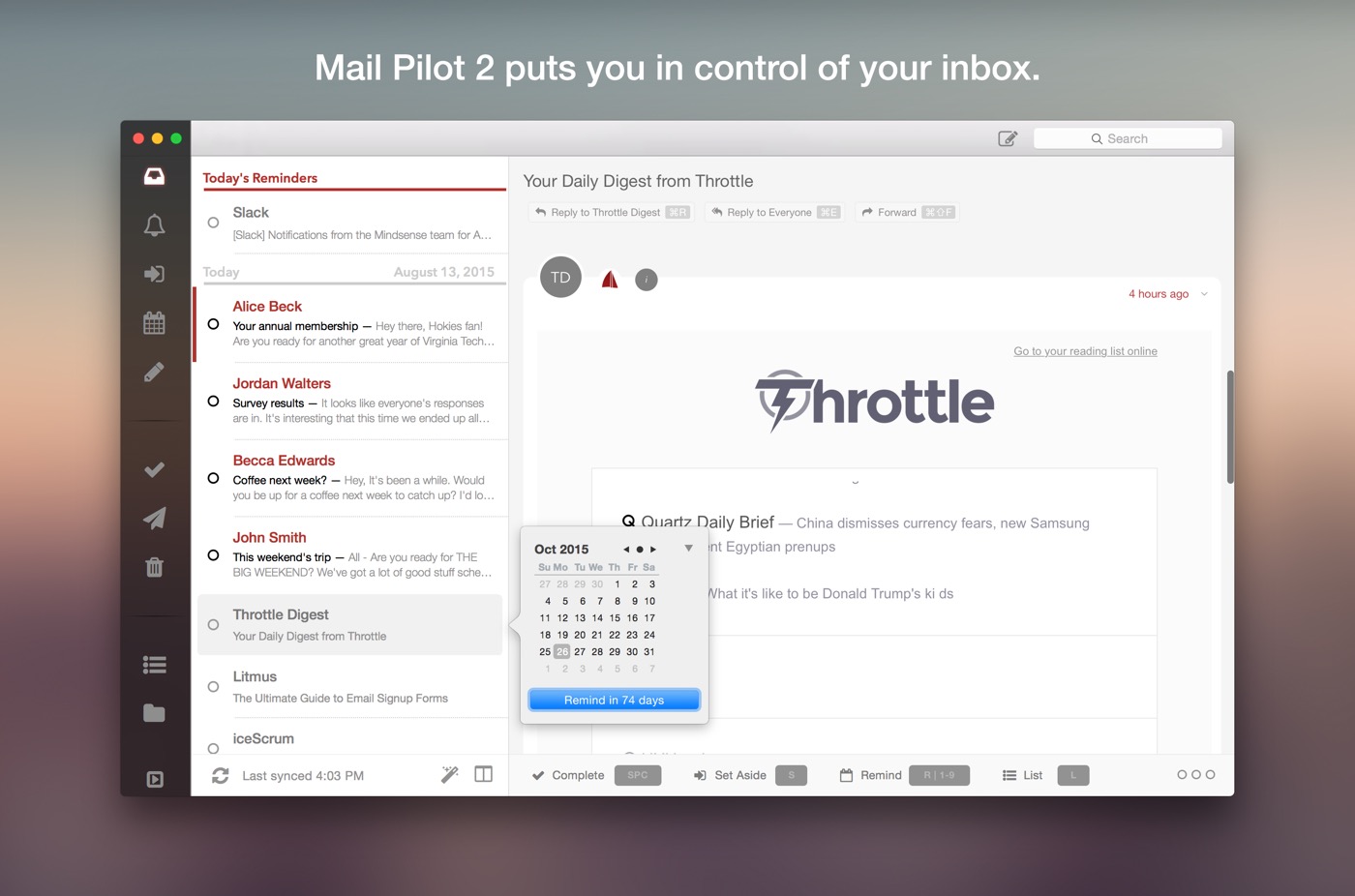 Mindsense、Mac向けメールアプリ｢Mail Pilot｣をメジャーアップデート ｰ アップデート記念で半額セールも実施中