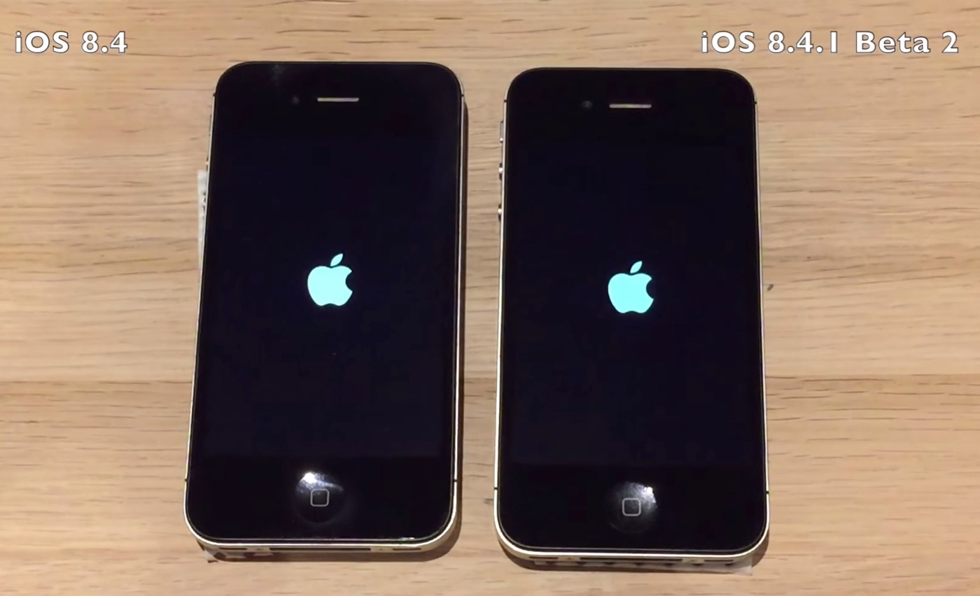 【動画】｢iPhone 4S｣での｢iOS 8.4.1 beta 2｣と｢iOS 8.4｣の動作速度比較テスト