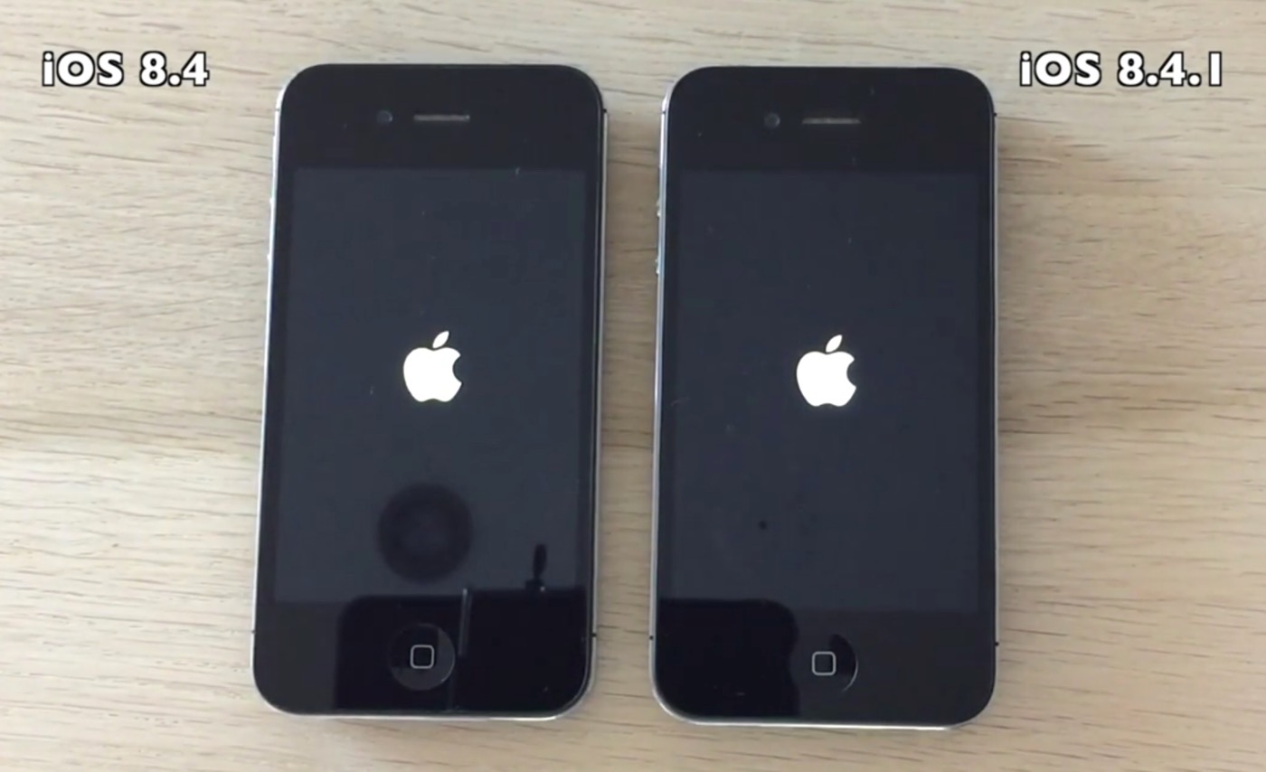 【動画】｢iPhone 4S｣での｢iOS 8.4.1｣と｢iOS 8.4｣の動作速度比較テスト − パフォーマンスに大きな変化はない模様