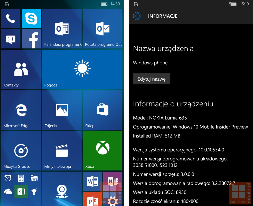 ｢Windows 10 Mobile build 10534｣のスクリーンショットが流出