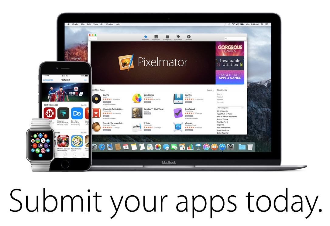 Apple、｢iOS 9｣｢OS X El Capitan｣｢watchOS 2｣に対応したアプリの審査受付を開始