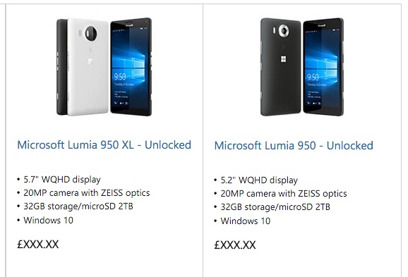 【UPDATE】Microsoft、｢Lumia 950｣と｢Lumia 950 XL｣の一部情報をフライングで公開中
