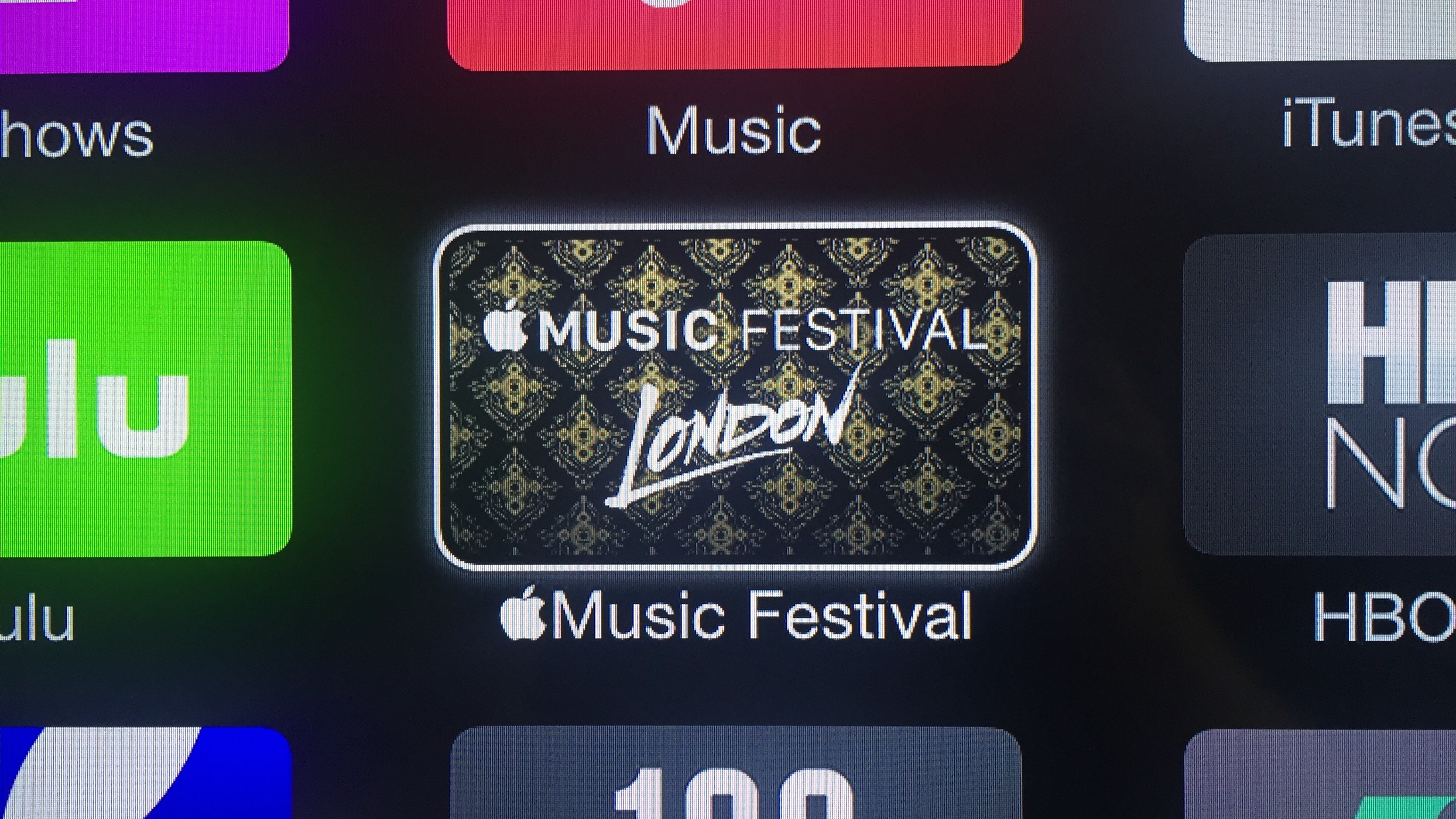 ｢Apple TV｣に｢Apple Music Festival｣のチャンネルが登場