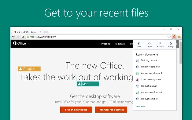 Microsoft、｢Office Online｣の｢Google Chrome｣拡張機能をリリース