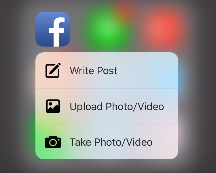 Facebook、iOS向け公式アプリをアップデート − ｢iPhone 6s/6s Plus｣での3D Touchをサポート