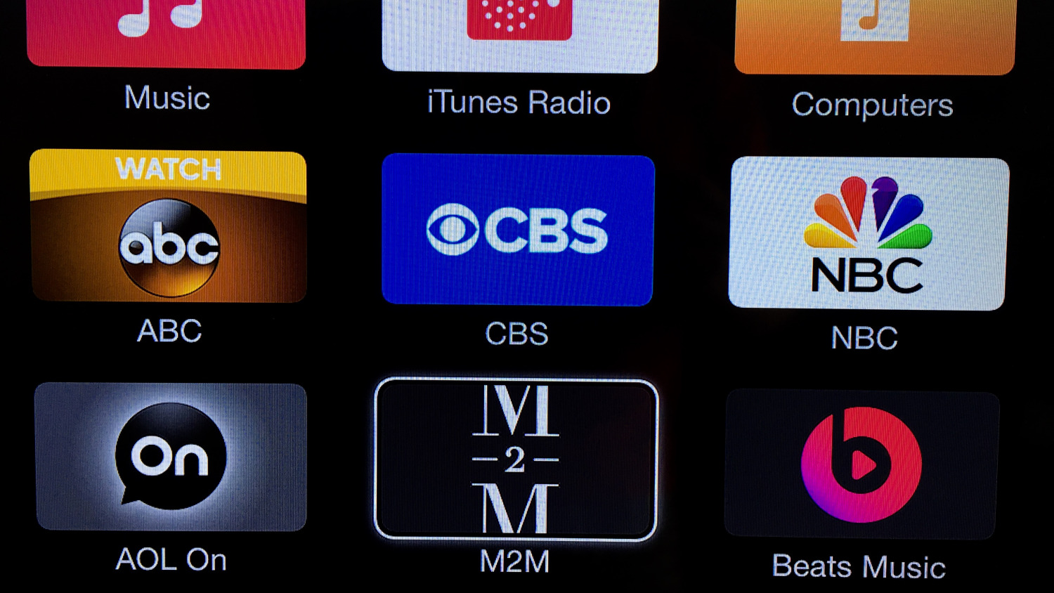 Apple、｢Apple TV｣に｢M2M.TV｣などのチャンネルを追加