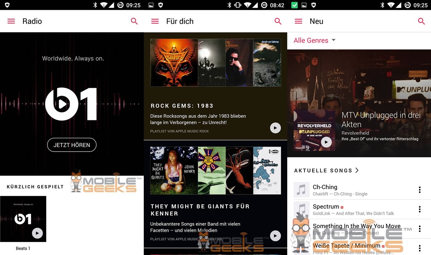 ｢Apple Music｣のAndroid向けアプリのベータ版のスクリーンショットが流出