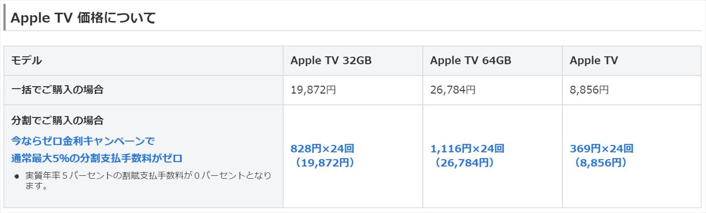 ソフトバンク、｢Apple TV｣シリーズの取り扱いを11月14日より開始へ