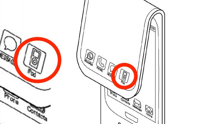 Samsung、特許のイラストに｢iPod｣のアイコンを使用