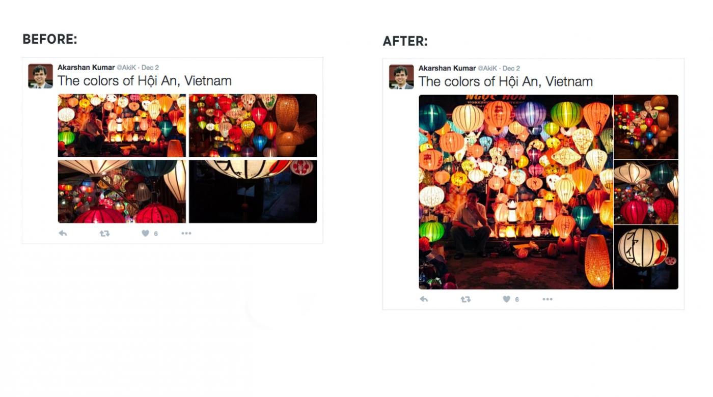 Twitter、タイムライン上の写真の表示方法を変更 − クロップせずにより大きく表示