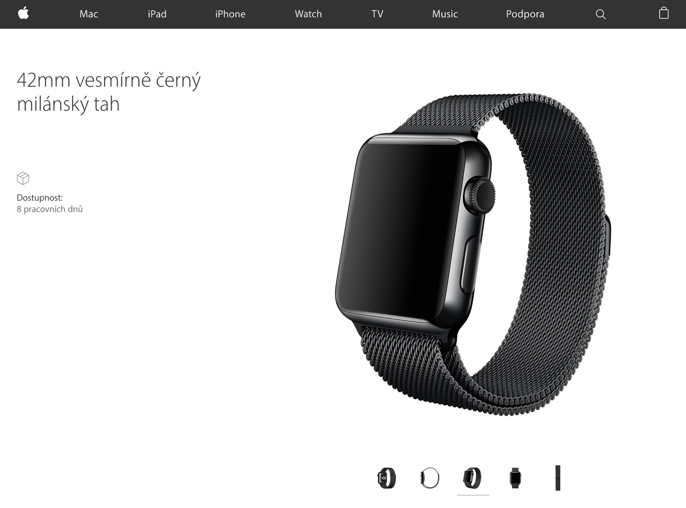 Apple、｢Apple Watch｣用バンドの｢ミラネーゼループ｣のスペースブラックモデルを近日中に発売か
