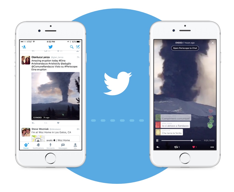 Twitter、ツイートに｢Periscope｣の中継動画を統合
