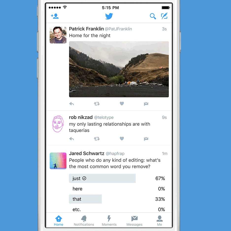 Twitter、ツイートのDMでの共有をより簡単にできる｢メッセージ｣ボタンを導入