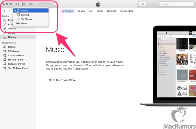 ｢iTunes 12.4｣のスクリーンショットが流出 ｰ ユーザーインターフェイスが改良される模様