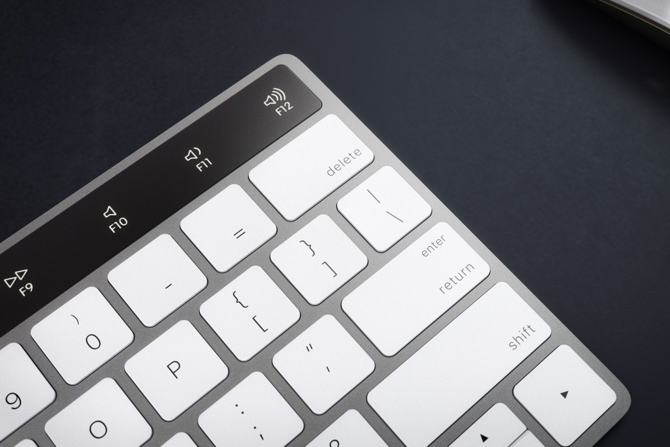 ｢Apple Magic Keyboard｣にOLEDタッチバーが搭載されるとこんな感じに?? 予想画像公開
