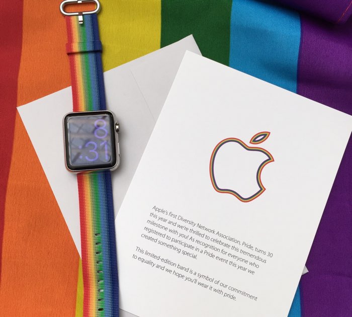 Apple、今年も同性愛パレード｢Pride｣に参加 ｰ 従業員にはレインボーカラーの｢Apple Watch｣用バンドを贈与