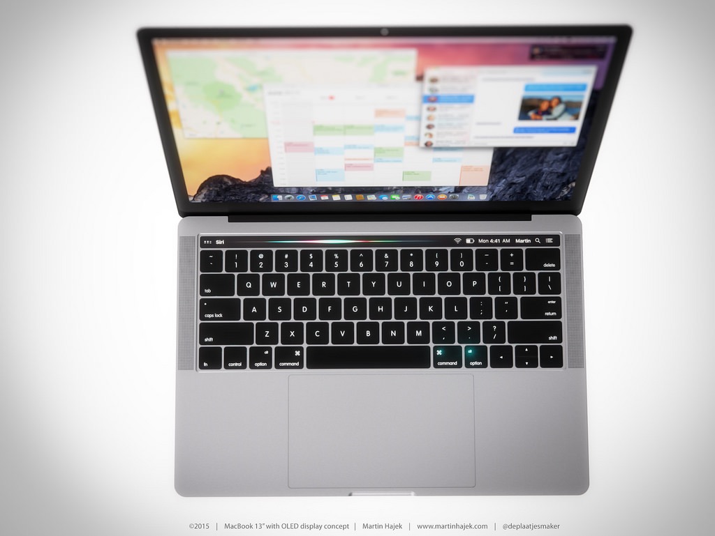 タッチバーを搭載した次期｢MacBook Pro｣の新たなコンセプト画像