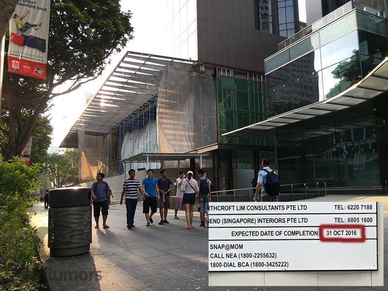 メキシコとシンガポールに建設中の新しい｢Apple Store｣の現況写真
