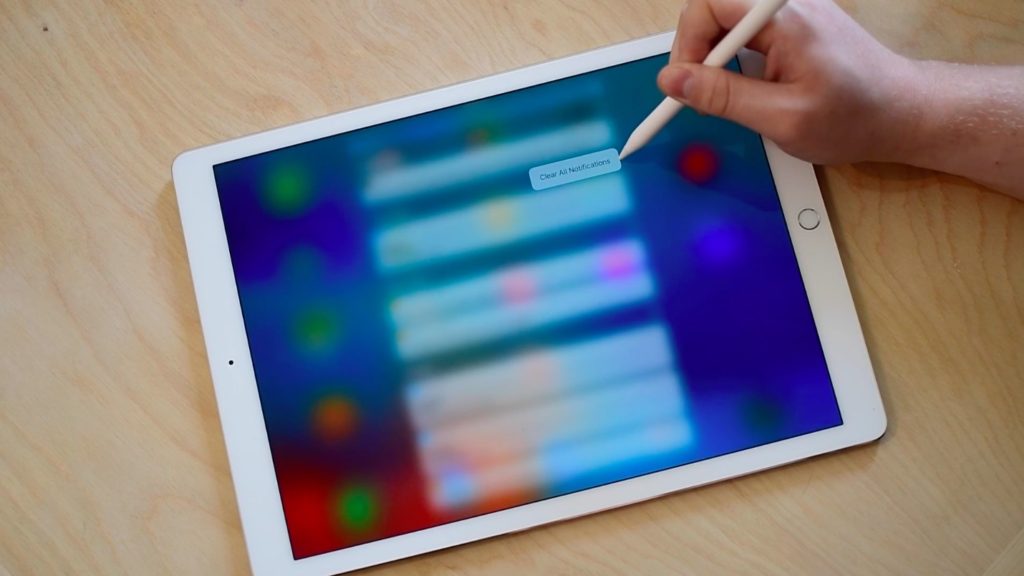 ｢iOS 10｣を搭載した｢iPad Pro｣ではApple Pencilを利用して3D Touchのような操作方法が利用可能になるかも