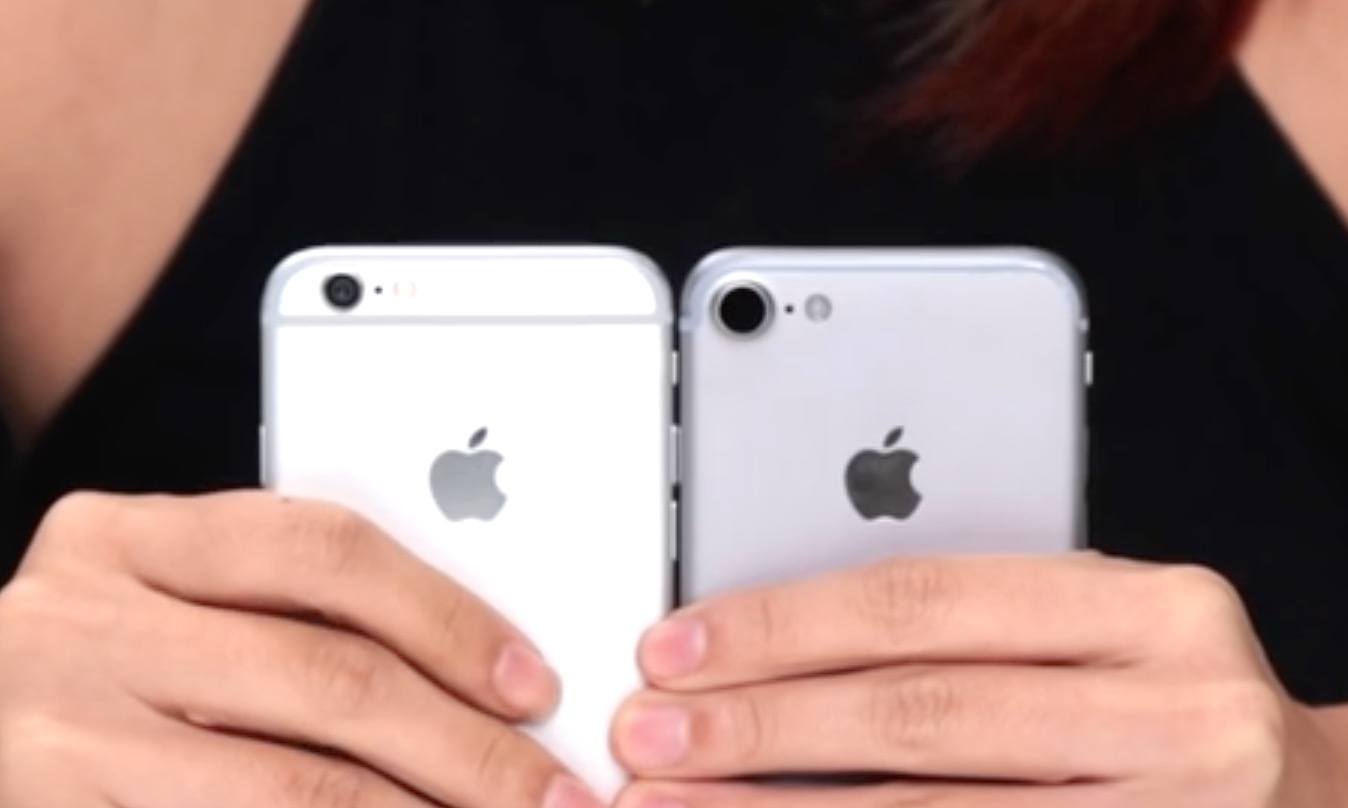 ｢iPhone 7｣のモックアップと｢iPhone 6｣を比較した映像
