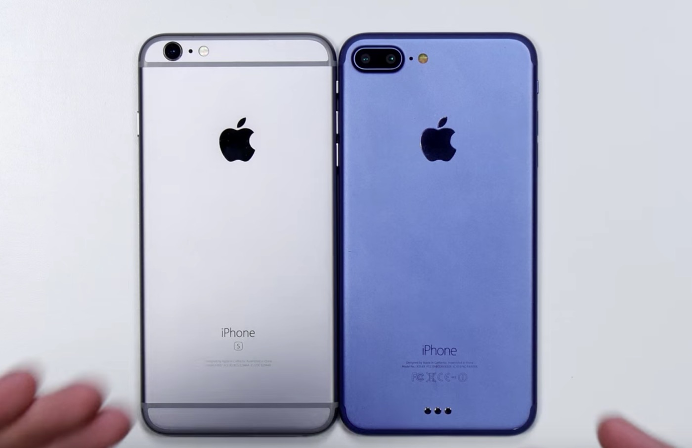 【UPDATE】｢iPhone 7 Plus｣のブルーモデルのモックアップと｢iPhone 6 Plus｣との比較映像