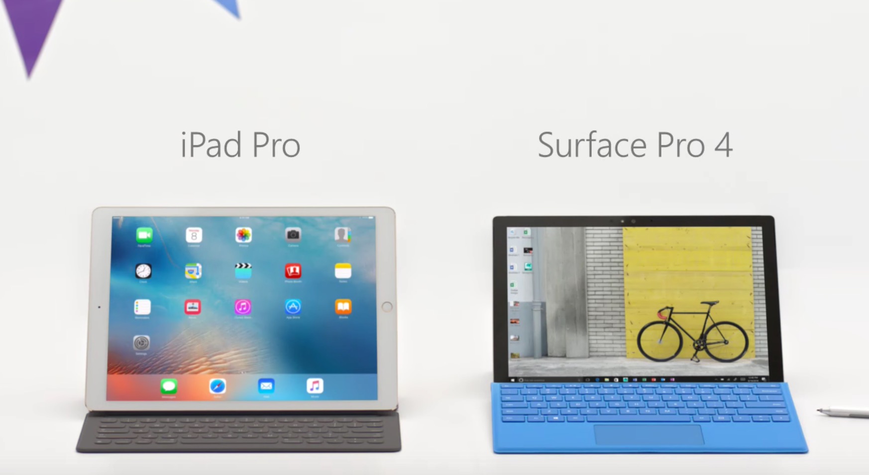 米Microsoft、｢Surface Pro 4｣と｢iPad Pro｣の比較CMを公開