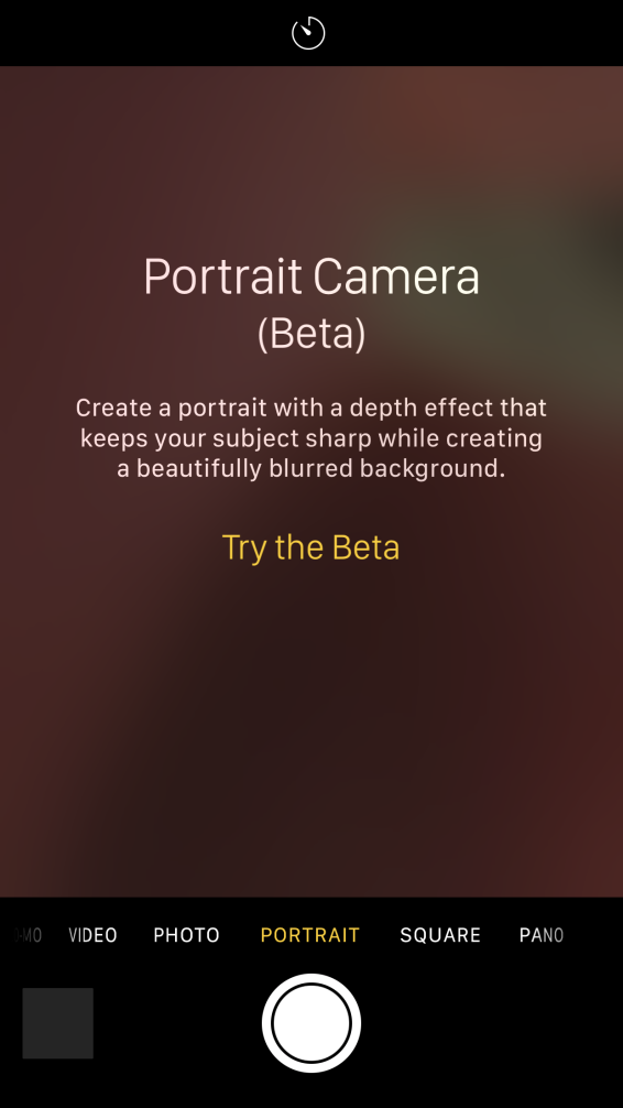 ｢iOS 10.1 beta｣、｢iPhone 7 Plus｣のカメラアプリでポートレートモードが利用可能に