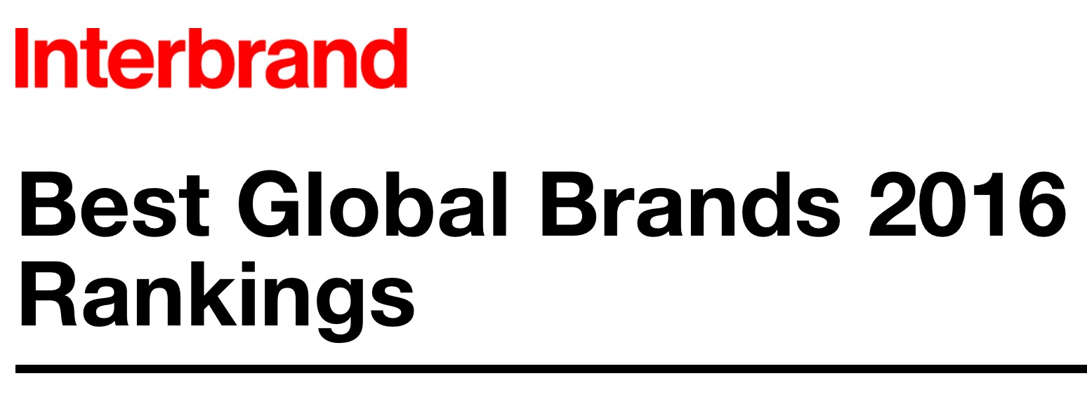世界の企業ブランド価値ランキングでAppleが4年連続で1位に − 上位4社は去年から変わらず