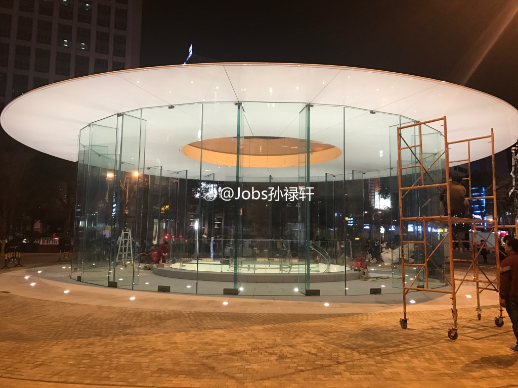 中国の昆明にオープンする新しい｢Apple Store｣は円筒状のエントランスが特徴に
