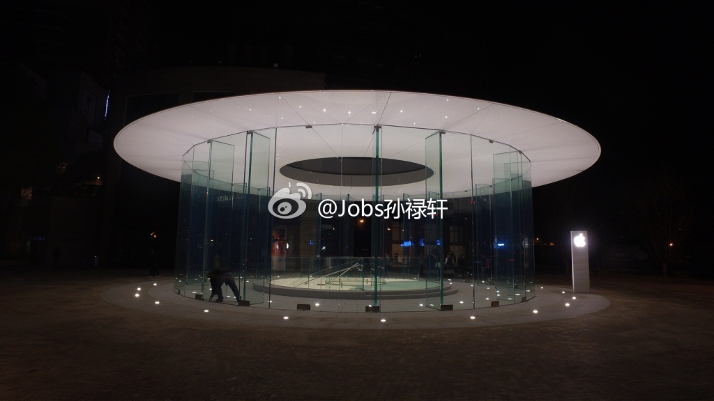 中国の昆明にオープンする新しい｢Apple Store｣は円筒状のエントランスが特徴に