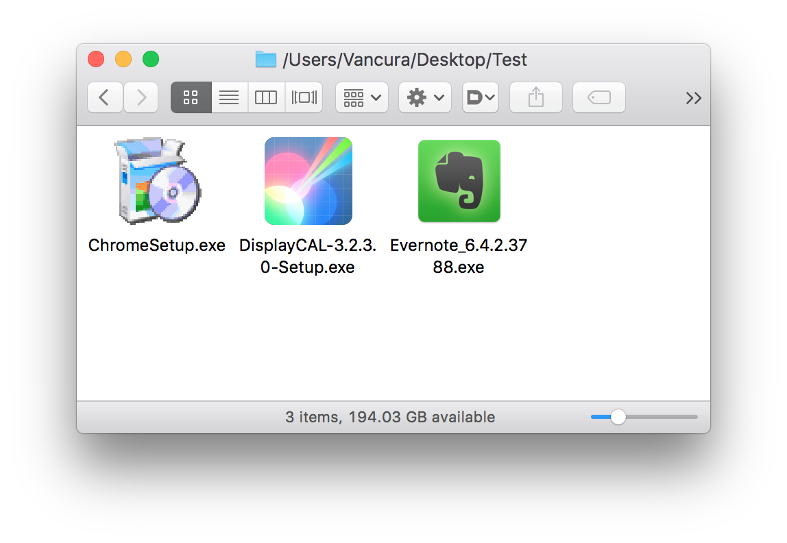 ｢macOS 10.12.4 beta 1｣ではWindowsの実行ファイルのアイコンが正しく表示されるように