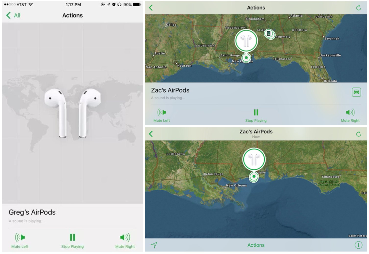 ｢iOS 10.3 beta｣には新たに｢AirPodsを探す｣の機能が搭載