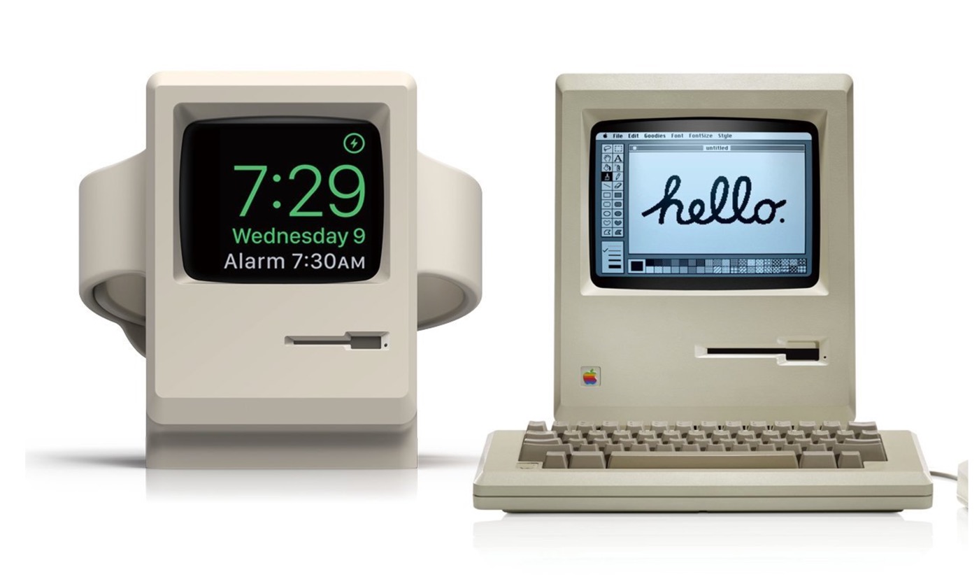 初代Macintosh風の｢Apple Watch｣充電スタンド｢elago W3 STAND Apple Watch｣