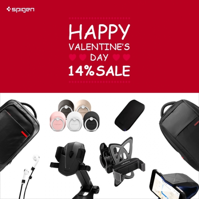 Spigen、人気アクセサリーを最大57％オフで販売するバレンタインセールを開催中