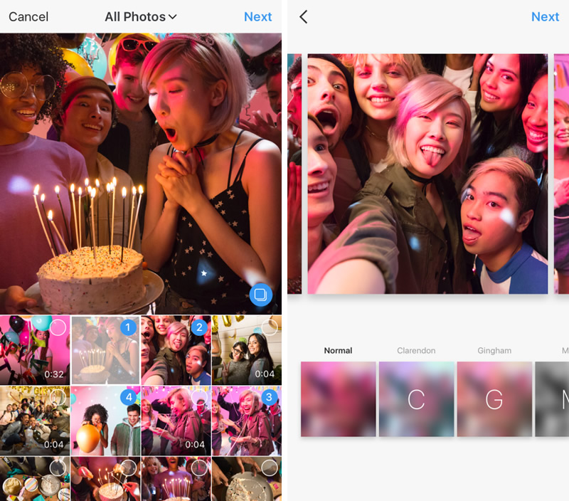 Instagram、1つの投稿に最大10枚の写真や動画をアップロード出来る機能を正式に提供開始