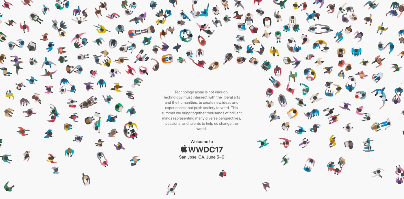 ｢WWDC 2017｣の公式サイトのデザインの壁紙