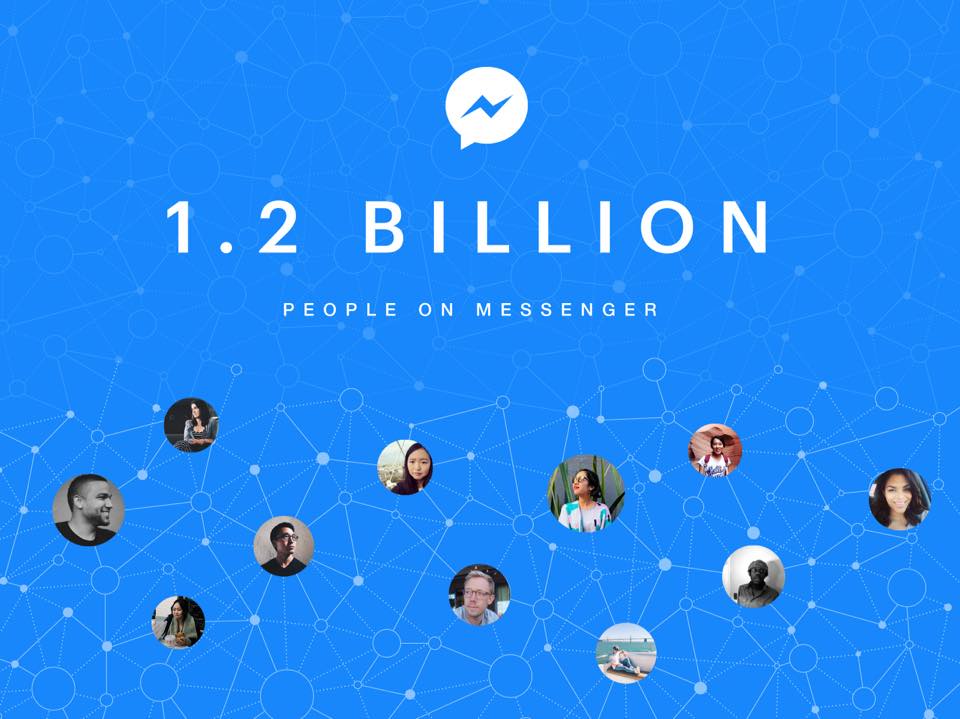 ｢Facebook Messenger｣の月間アクティブユーザー数が12億人を突破