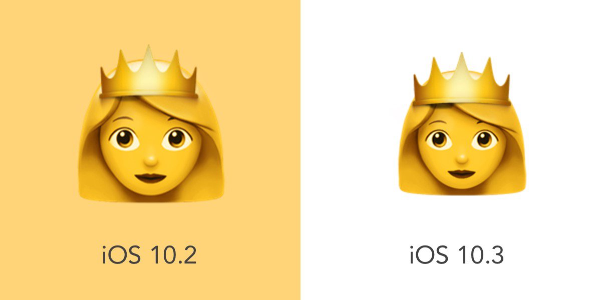 【iOS 10.3】パエリアなど一部絵文字のデザインを修正